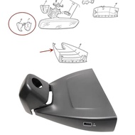 Interior Rearview Mirror Lane Keeping Assist Trim Cover For Volkswagen VW Golf 8 MK8 2021-2024