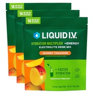 Liquid I.V.® Hydration Multiplier® +Energy - Mango Tamarind - Hydration Powder Packets | Electrolyte