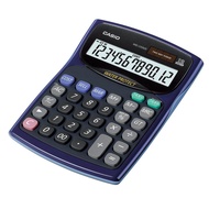 Casio Calculator เครื่องคิดเลข  คาสิโอ รุ่น  WD-220MS-BU แบบกันน้ำ 12 หลัก สีฟ้า