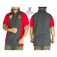 CY-101138 MAN POLO COLAR SHIRT WITH PLUS BIG SIZE XXL 3XL [ GREY ]