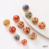Spacer Beads 18K Hollow diy Embroidery Accessories