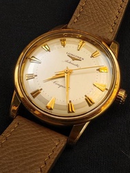 18K solid gold浪琴 Longines Conquest征服者