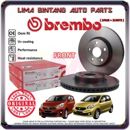 Perodua Myvi Lagi Best , Myvi Icon Front Brake Disc Rotor 1Pair Brembo *Original* (2012-2017)