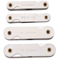 yunhaoSK-Radius Gauge Set4Pcs Stainless Steel Radius Fillet Gauge Measuring Tool (R0.3-1.5/ R1-6.5/