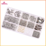 Earring Making Supplies Kit Earring Finding Set Earring Hooks 2M Chain for Pendants DIY Handmade Bra