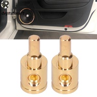 RL 2PCS Power Wire Reducer 0GA Reducer Audio Amplifier Reducer 0GA Pure Copper Gold Plated Wire Redu