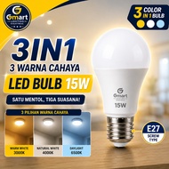 3 Color Bulb LED E27 10W 15W LED BULB MENTOL 3in1