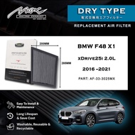BMW F48 X1 xDrive25i 2.0L 2016 to 2021 33-3025MX Max Racing Exhaust Performance Dry Type Air Filter