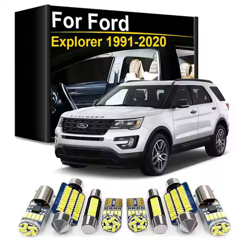 Car LED Interior Trunk Reading Dome Light Kit For Ford Explorer 1991- 2011 2012 2013 2014 2015 2016 