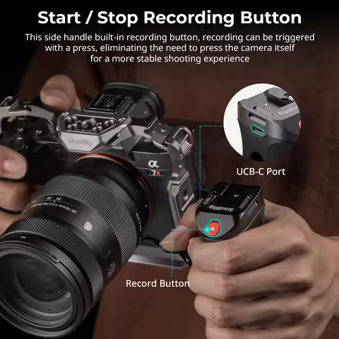 SmallRig Side Handle with Rec Trigger for Sony A7R V/A7R III /A7 IV/A7S III/FX3 /FX30/A6600/A6400 fo