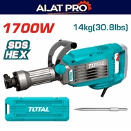 TOTAL TH217068 SDS HEX DEMOLITION BREAKER 1700W 50J - 6 MONTH WARRANTY -