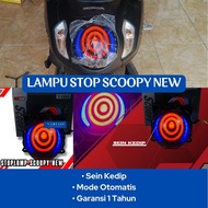 Lampu Stop Scoopy New 2020 - 2023 Plus Lampu Sein Stoplamp Scoopy New Led 3 In 1 Lampu Rem Belakang