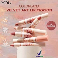 you lip crayon colorland velvet