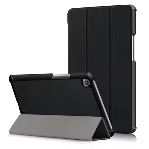 For Huawei MediaPad M5 8.4 SHT-W09 SHT-AL09 Tablet Cover Custer Tri 3 Fold Folio 360 Rotating Stand 