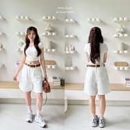 กางเกงยีนส์ขาสั้น3ส่วน ทรงสวยใส่สบาย รุ่น Jorts jeans / No : 1003