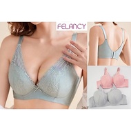 Bra FELANCY Thick Foam Underwire Full Cup 38C 40C Mix Lace Smooth Lace Underwear 284F