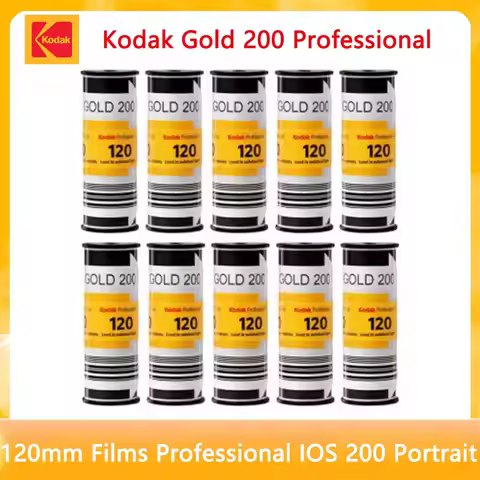 Kodak Gold 200 Degree 120 Color Negative Film 1-10 Roll Professional Portrait IOS200 Landscape Filme