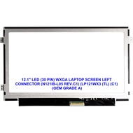 12.1'' LED ( 30PIN ) WXGA LAPTOP SCREEN LEFT CONNECTOR ( N121IB-L05 REV.C1 ) (LP121WX3 (TL) ( C1 )) 