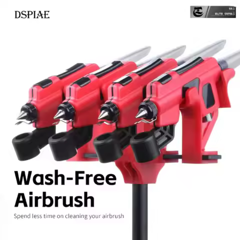 DSPIAE PT-AB Wash-Free Airbrush Set with Marker Rack Easy To Spray Model Painting for Modeler Hobby 