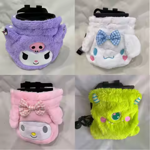 Kuromi Rock Climbing Magnesium Powder Bag Cartoon Cute Climbing Chalk Bag Adults Equipment Powder Ba