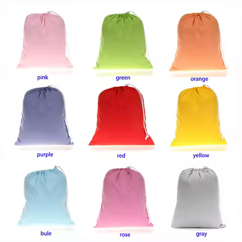 TSOOCOSY 36*30cm Candy Color Drawstring Storage Diaper Bags Washable Reusable Nappy Wet Bag Waterpro