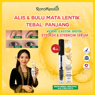 RORO MENDUT Kemiri Castor Biotin EYELASH & EYEBROW SERUM | Vitamin Bulu Mata & Alis Perawatan Tebal
