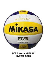 BOLA VOLLY MIKASA MV 2200 GOLD ORI