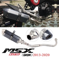 MSX125 Motorcycle Exhaust Full System Middle Pipe Muffler Slip On For Honda M3 MSX 125 MSX125 SF 201