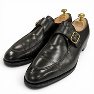 【5積分】【定期審核】成色極佳▼ John Lobb OSNER U型僧侶搭扣皮鞋，黑色，尺寸26-26.5厘米，英國製造，男士