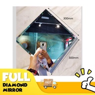 DIY DIAMOND MIRROR (KEPING)/ PASANG SENDIRI / WALL ART/ WAINSCOTING/ WAINSCOATING / DIY WAINSCOTING / GRAND MIRROR