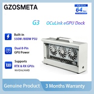 GZOSMETA G3/ N4 Model OCuLink eGPU Dock External Graphics Card Dock PCIe 4.0 x4 Built-in 550W Power 