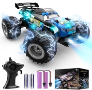 Remote Control Car, 2.4Ghz Glow-up RC Cars with Body Lights & Headlights, 2 Rechargeable Batteries f
