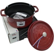 Staub 櫻桃紅色圓形鍋具28cm
