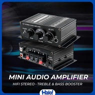 Lepy Audio Amplifier Mini HiFi Stereo Treble Bass Booster - AK-270