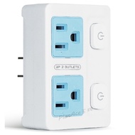 Shenggang Technology Power Saving 2 Open 2 Plug Tap Socket Independent Switch TNT-865P (LL-865P)