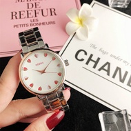 Fossil Fashion All-Match Temperament Quartz Watch Back Transparent Quartz Movement Women's Watch Stainless Steel Dial Chinese Watch