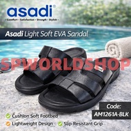 READY STOCK Asadi Light Soft EVA Sandal AM1261A-BLK Asadi Kasut Ringan Lembut EVA Seliper Dewasa