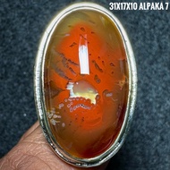 Agate Ring Coralnatural (Natural Original)