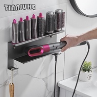 ♥Wall Mount Holder for Dyson Airwrap Stylish Storage Rack Airwrap Styler Complete Set Bathroom O ⊹☮