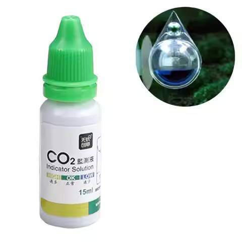 Aquarium CO2 Indicator Solution Fish Tank Liquid Test PH Term Monitor CO2 Bubble Counter for Aquariu