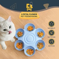 EZPET🐱【6 Petal Multiple Flower Pet Feeder Bowl】Pet Bowl Cat Bowl Dog Bowl Feeding Bowl Mangkuk Makan