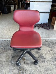 香榭二手家具*紅色皮革 升降辦公椅-電腦椅-活動椅-書桌椅-業務椅-開會椅-電競椅-油壓椅-主管椅-升降椅-麻將椅-椅子