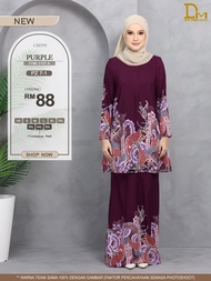 Kurung Batik Alana & Kemeja Batik Dm -Sedondon Moden-Crepe - XS-5XL-Desa Murni Batik | ALBUM Z/PZ7-1