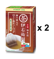 宇治之露 - 【伊右衛門】茶包 (焙茶) (20包) x 2 【此日期前最佳： 2026/08/24】【新舊包裝隨機發貨】