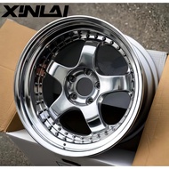 XINLAI  Deep Lip Concave 2 Piece Wheel 5x120 5*130 5x114.3 17 18 19 20 21 22 23 24 Inch Rims Passeng