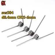GX Spring SUS304 | Untuk Repair Vape, Elektronik & DIY | d 0.4mm OD 3-6mm | Free Shipping(CHX-XD-MY)