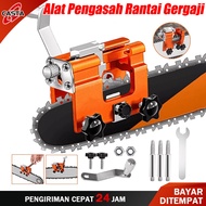 CASTA Alat Pengasah Rantai Gergaji dengan Kepala Gerinda Aluminium Pengasah Pisau Mesin Potong Porta