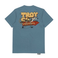 Troy Company T-shirt Mineral Blue Rocket Coyote - Men's and Women's Mineral Blue T-shirt MT 2762
