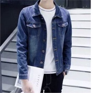 Korea 2021New Fashion Korean Men's Denim Jacket Student Jeans Outwear Jaket Lelaki COD