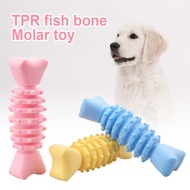 Pet Chew Toy Bite Resistant Fishbone Shape Teeth Cleaning Toys for Puppy Dog